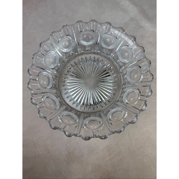 EAPG Antique Flint Glass Company Bowl 1900s Mn Glow - Picture 8 of 13